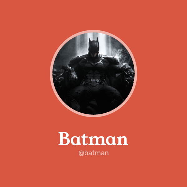 Batman on Memorycard